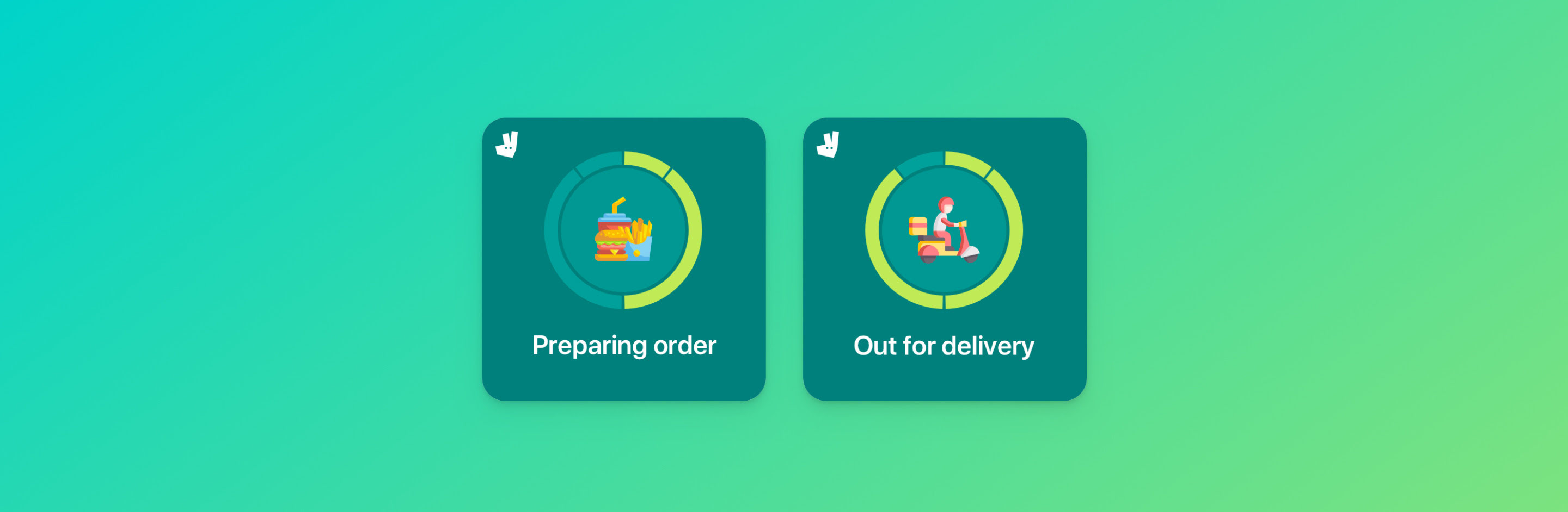 small deliveroo widget